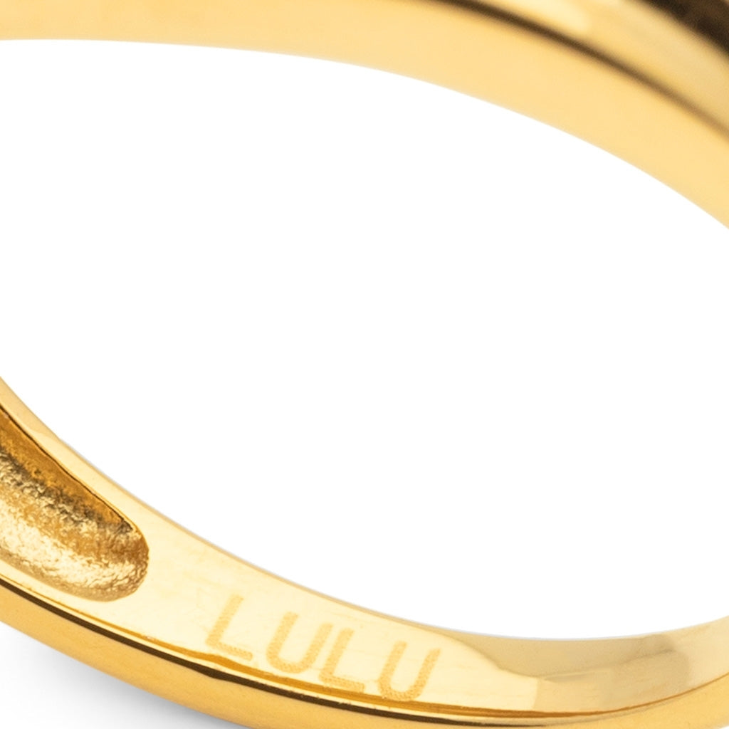 LULU Copenhagen Chunky Silk Ring - guld belagt Rings Forgyldt