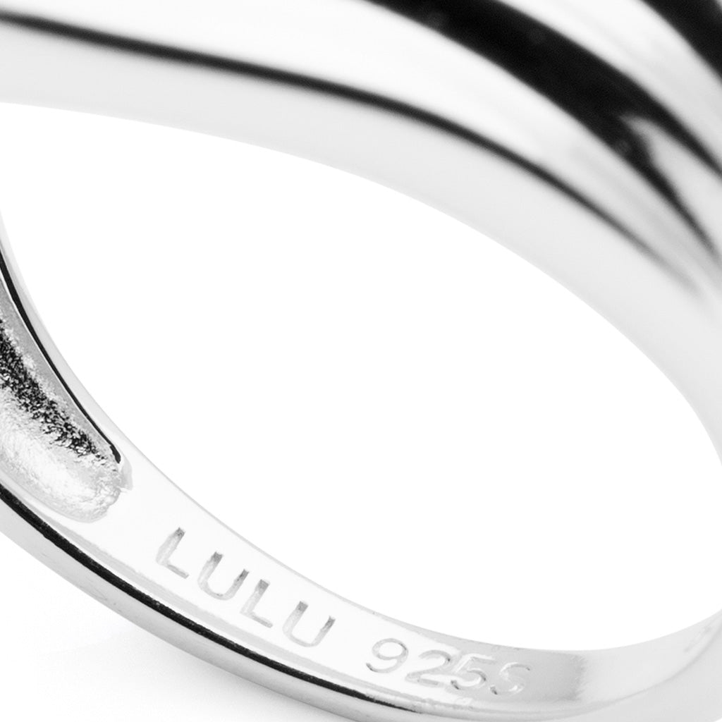 LULU Copenhagen Chunky Silk Ring - sølv Rings Sølv