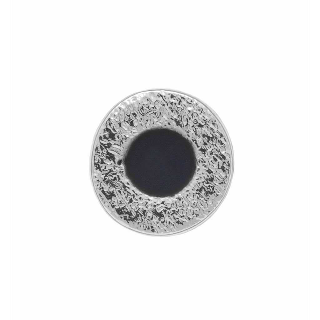 LULU Copenhagen Circle Small ørering 1 stk forsølvet Ear stud, 1 pcs Inkwell