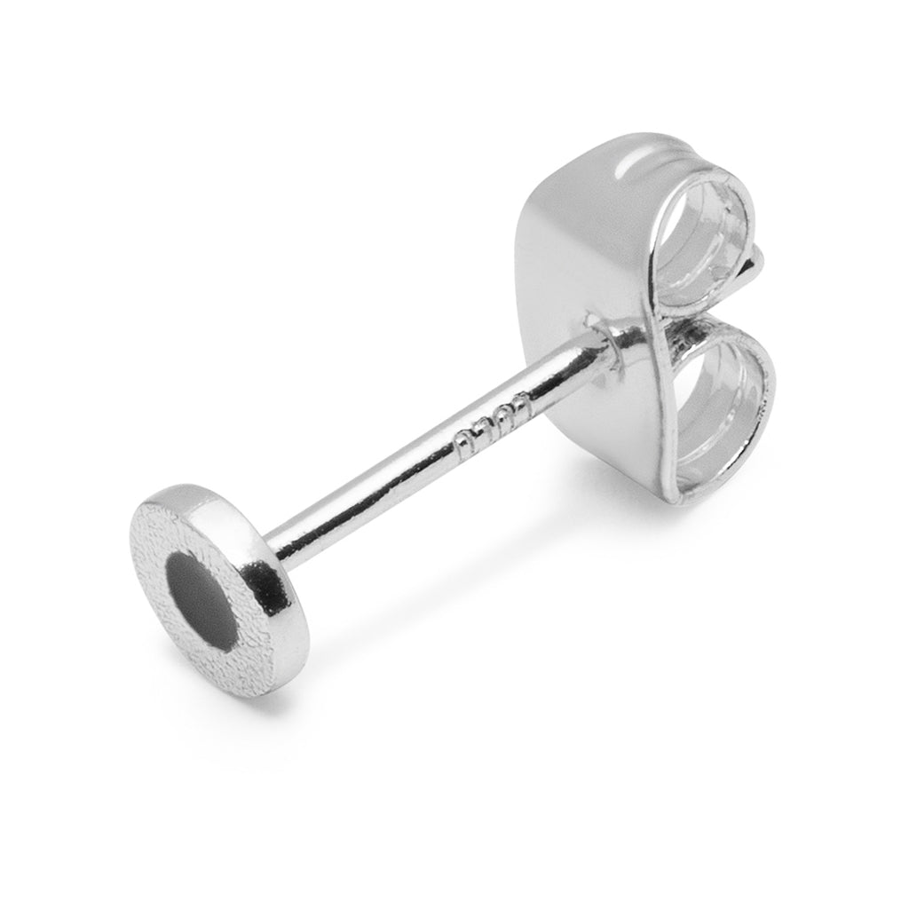 LULU Copenhagen Circle Small ørering 1 stk forsølvet Ear stud, 1 pcs Inkwell