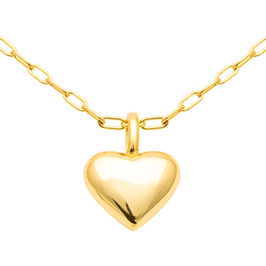 LULU Copenhagen Classic Heart Halskæde forgyldt Necklaces Forgyldt