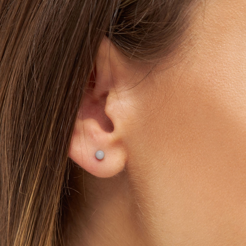 LULU Copenhagen Color Ball ørering 1 stk Ear stud, 1 pcs Grå