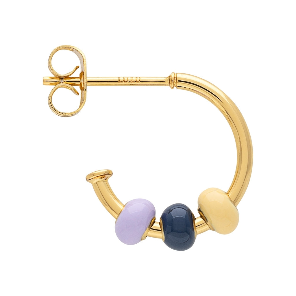 LULU Copenhagen Color Ball 3 Hoops par - Forgyldt Hoops Memories