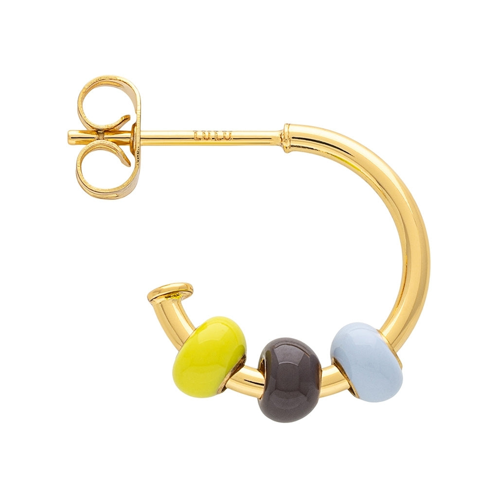 LULU Copenhagen Color Ball 3 Hoops par - Forgyldt Hoops Poetry