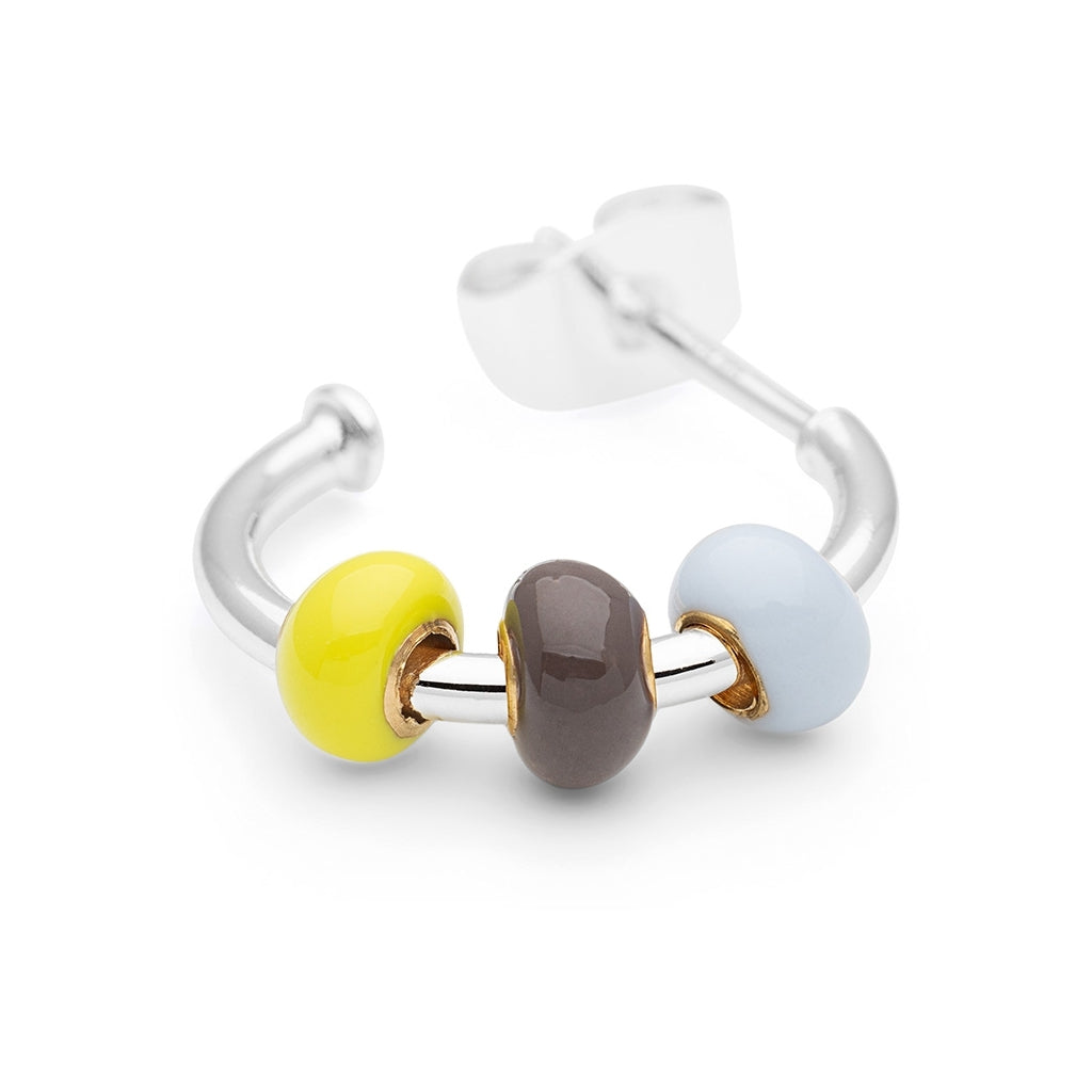 LULU Copenhagen Color Ball 3 Hoops par - Forsølvet Hoops Poetry