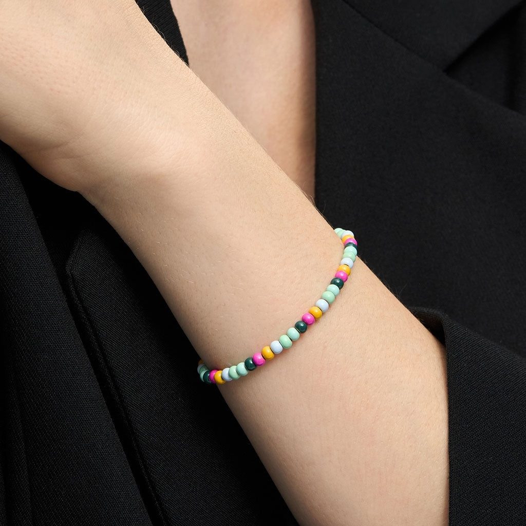 LULU Copenhagen Color Ball Armbånd forsølvet Bracelets Beach