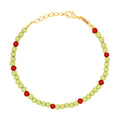 Color Ball Armbånd - Silk Light Green/Passion Red