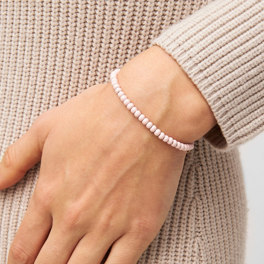 LULU Copenhagen Color Ball Armbånd Bracelets Silk Light Pink