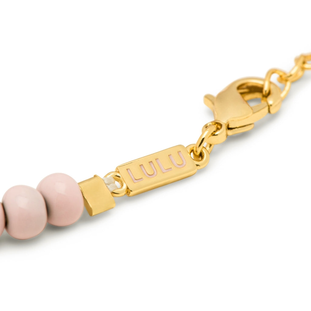 LULU Copenhagen Color Ball Armbånd Bracelets Silk Light Pink