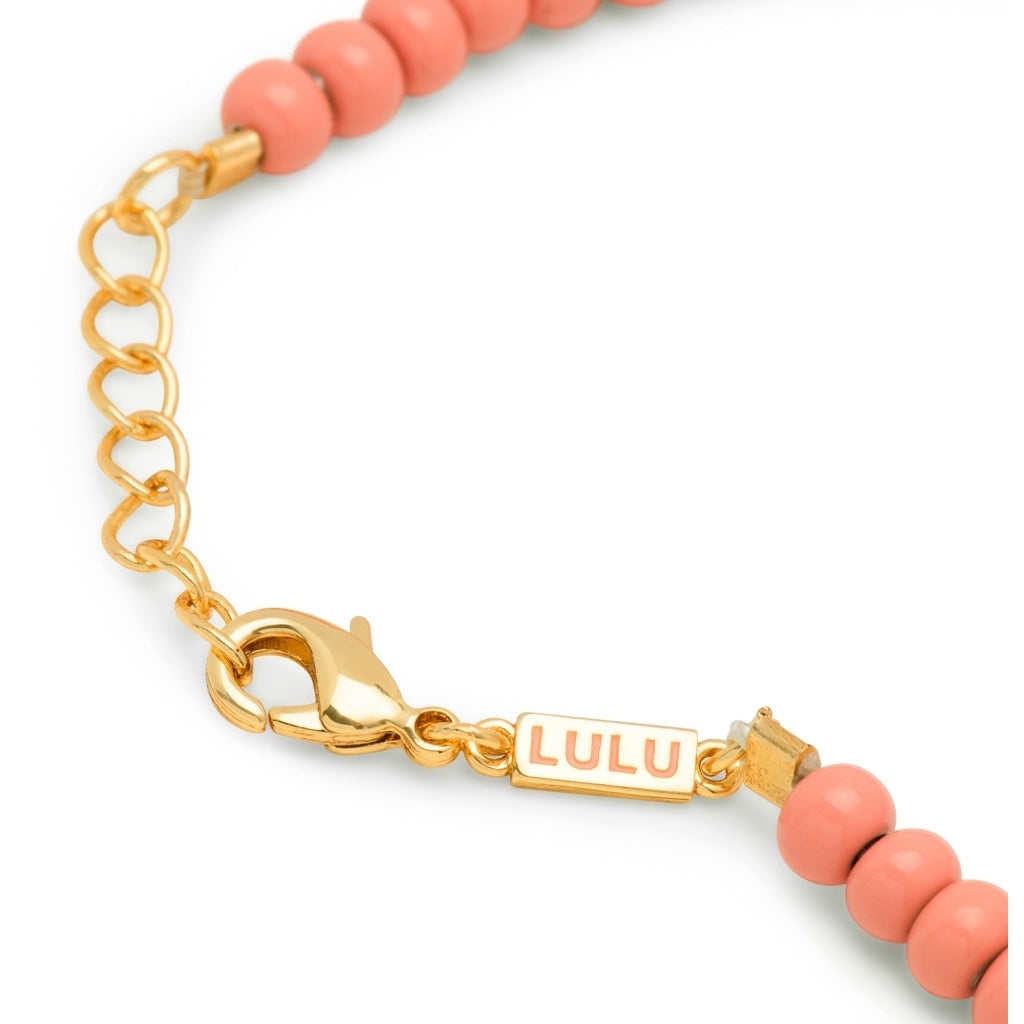 LULU Copenhagen Color Ball Armbånd Charms forgyldt Bracelets Burnt Coral