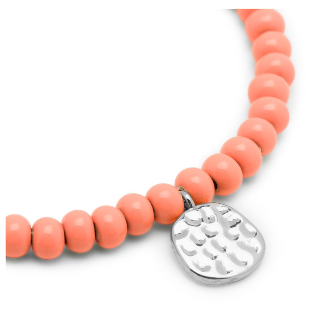 LULU Copenhagen Color Ball Armbånd Charms forsølvet Bracelets Burnt Coral