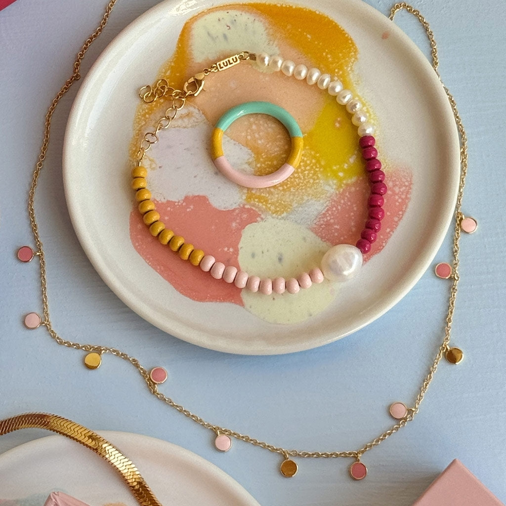 LULU Copenhagen Color Ball Bracelet Pearls forgyldt Bracelets Forgyldt
