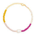 Color Ball Bracelet Pearls forgyldt - Forgyldt