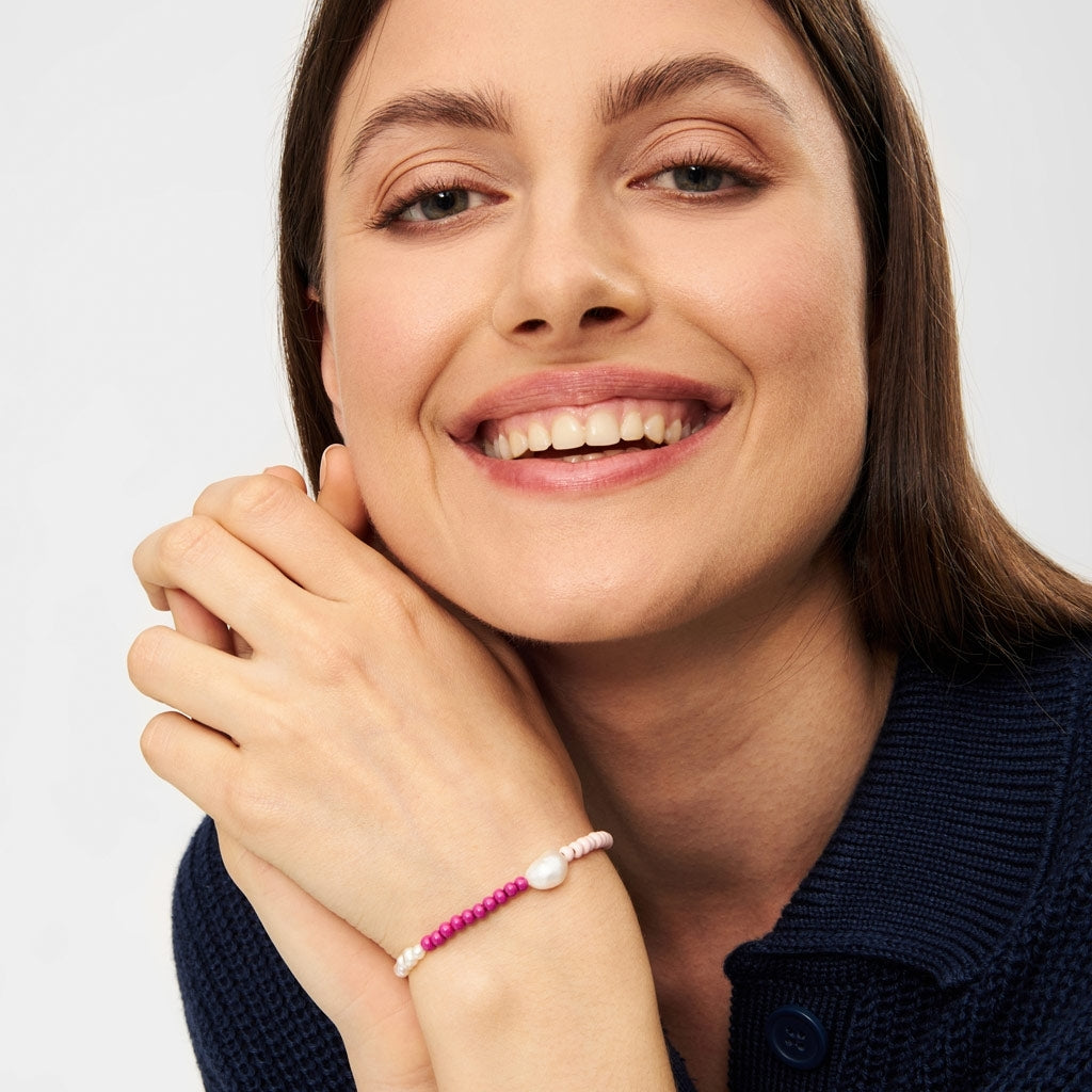 LULU Copenhagen Color Ball Bracelet Pearls forsølvet Bracelets Silver Plated