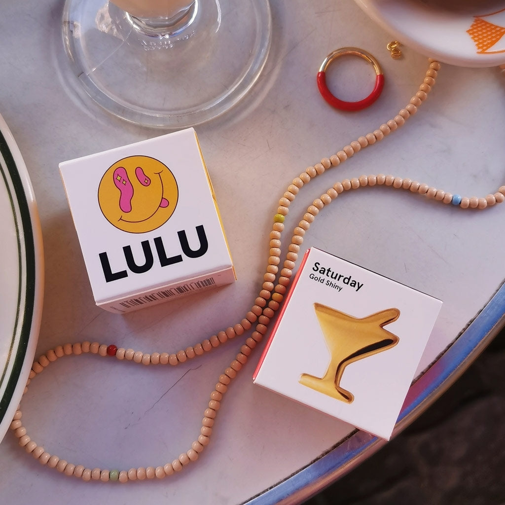 LULU Copenhagen Color Ball Halskæde lang Necklaces Buttercream/Multi