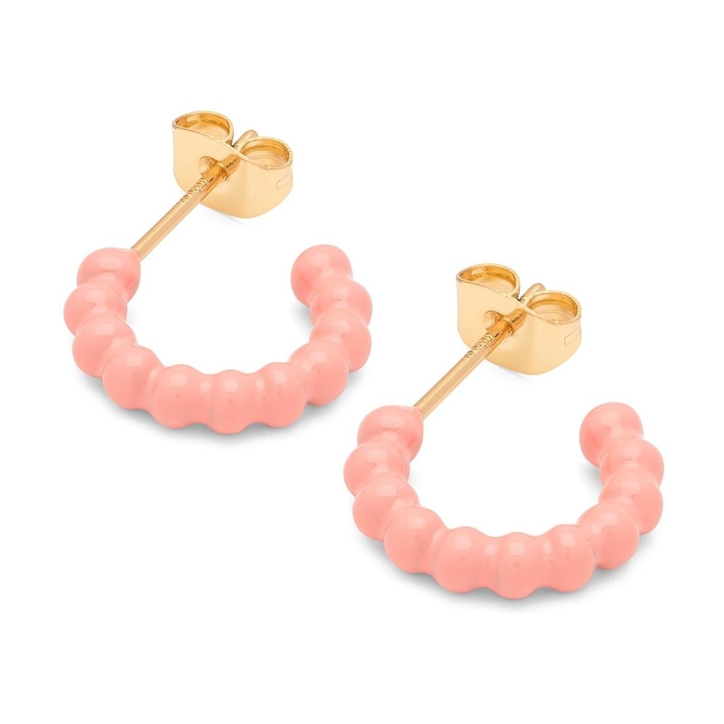 LULU Copenhagen Color Ball Hoops - Lille Par Hoops Burnt Coral