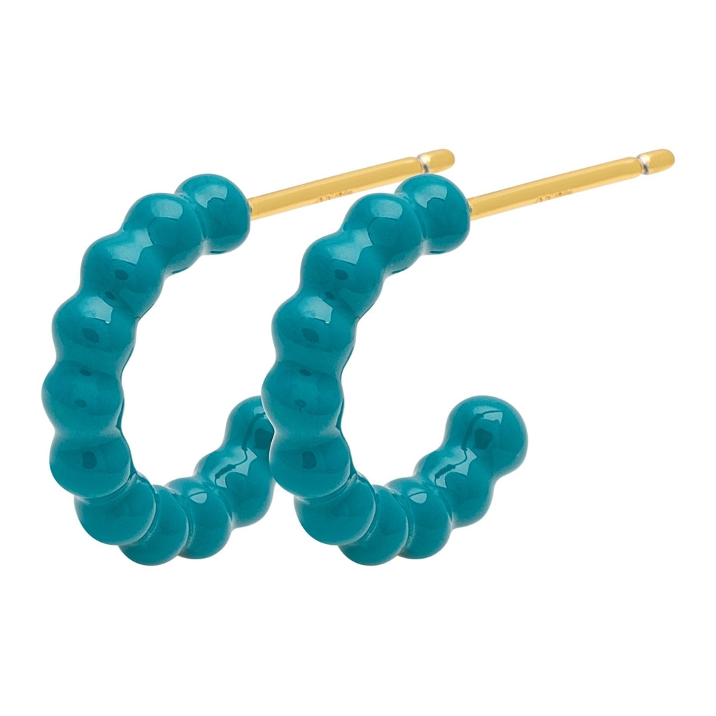 LULU Copenhagen Color Ball Hoops - Small - Par Hoops Retro Blue