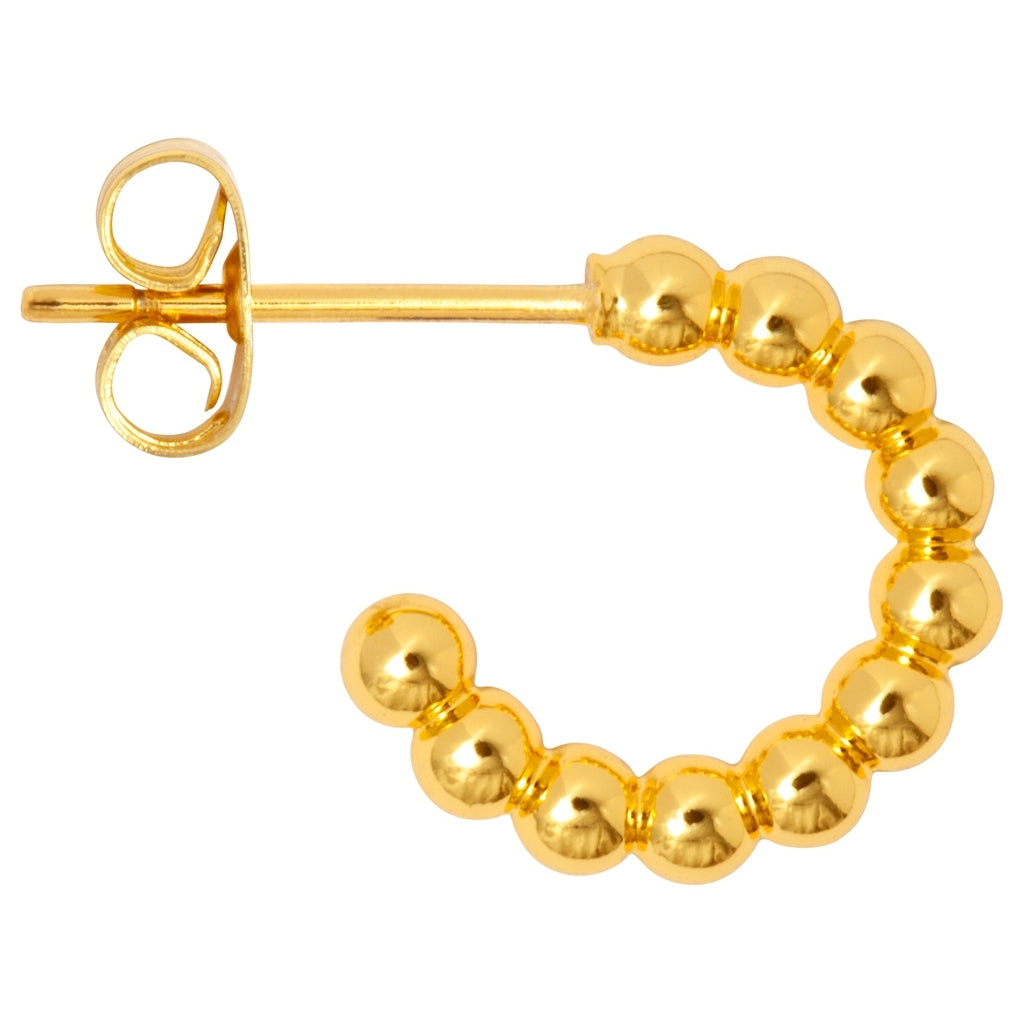 LULU Copenhagen Color Ball Hoops Small par Hoops Forgyldt