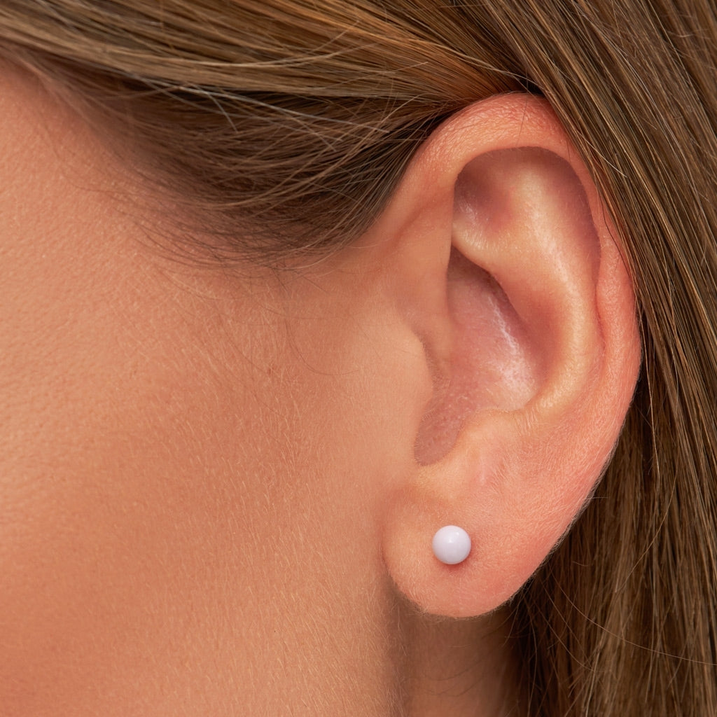 LULU Copenhagen Color Ball Medium ørering 1 stk Ear stud, 1 pcs Lilla