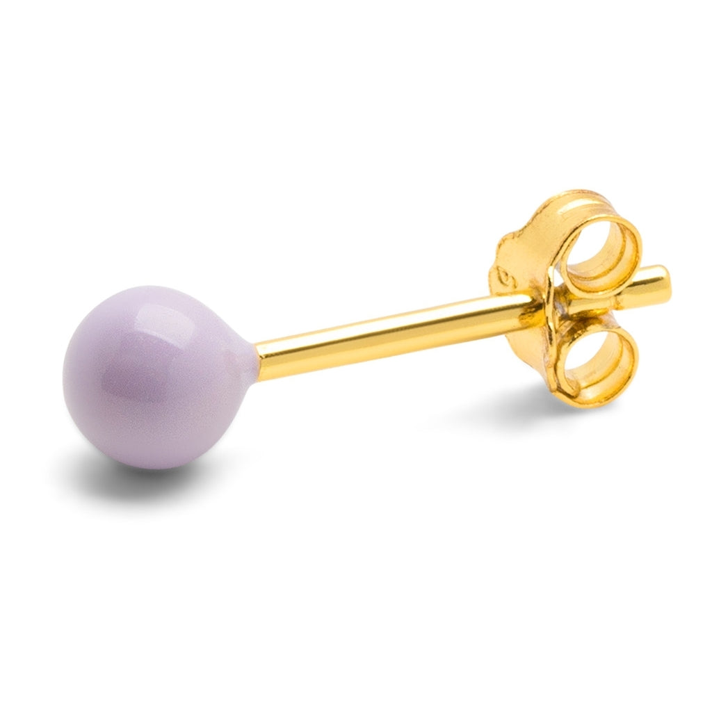 LULU Copenhagen Color Ball Medium ørering 1 stk Ear stud, 1 pcs Lilla