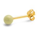 Color Ball Medium ørering 1 stk - Silk Light Green
