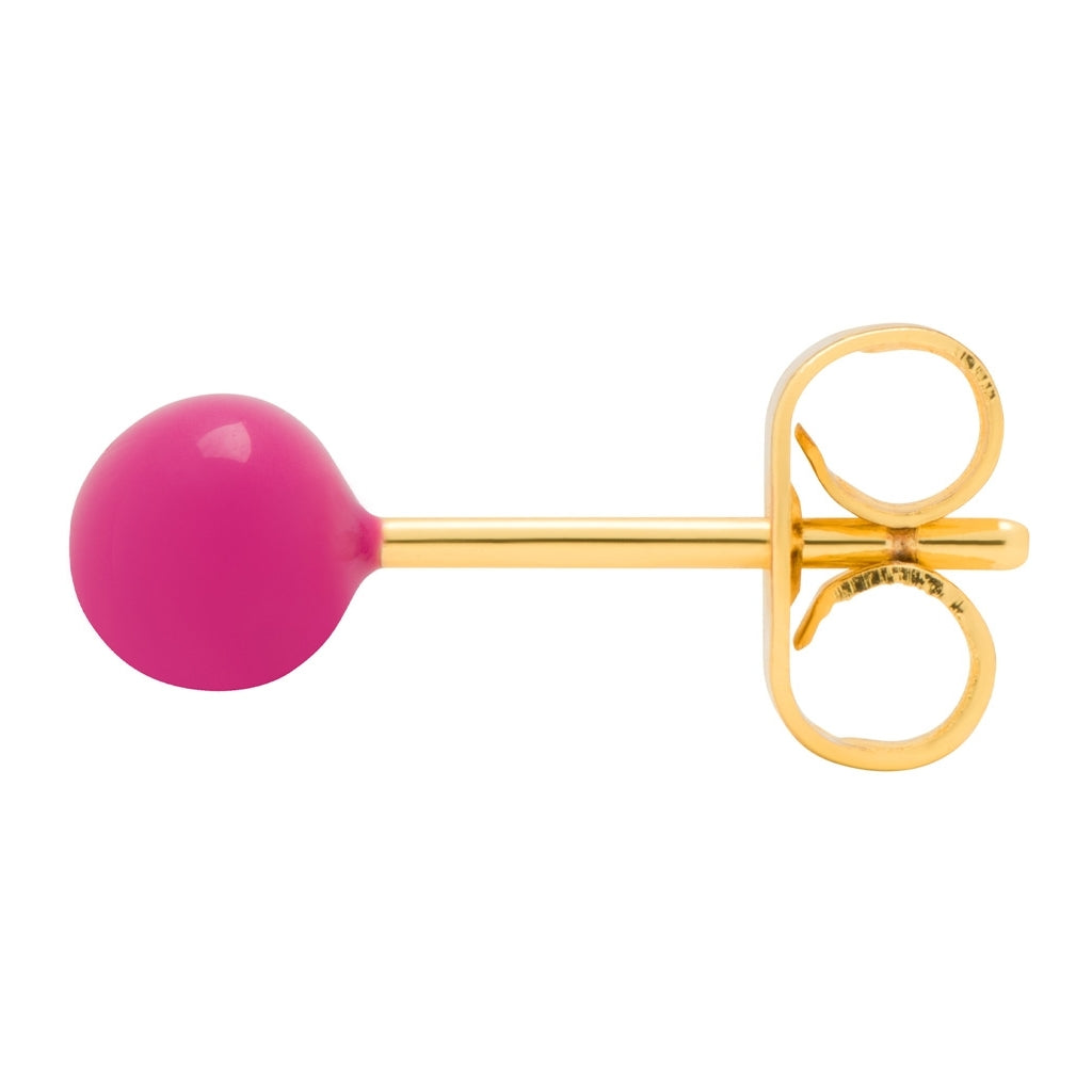 LULU Copenhagen Color Ball Medium ørering 1 stk Ear stud, 1 pcs Plum
