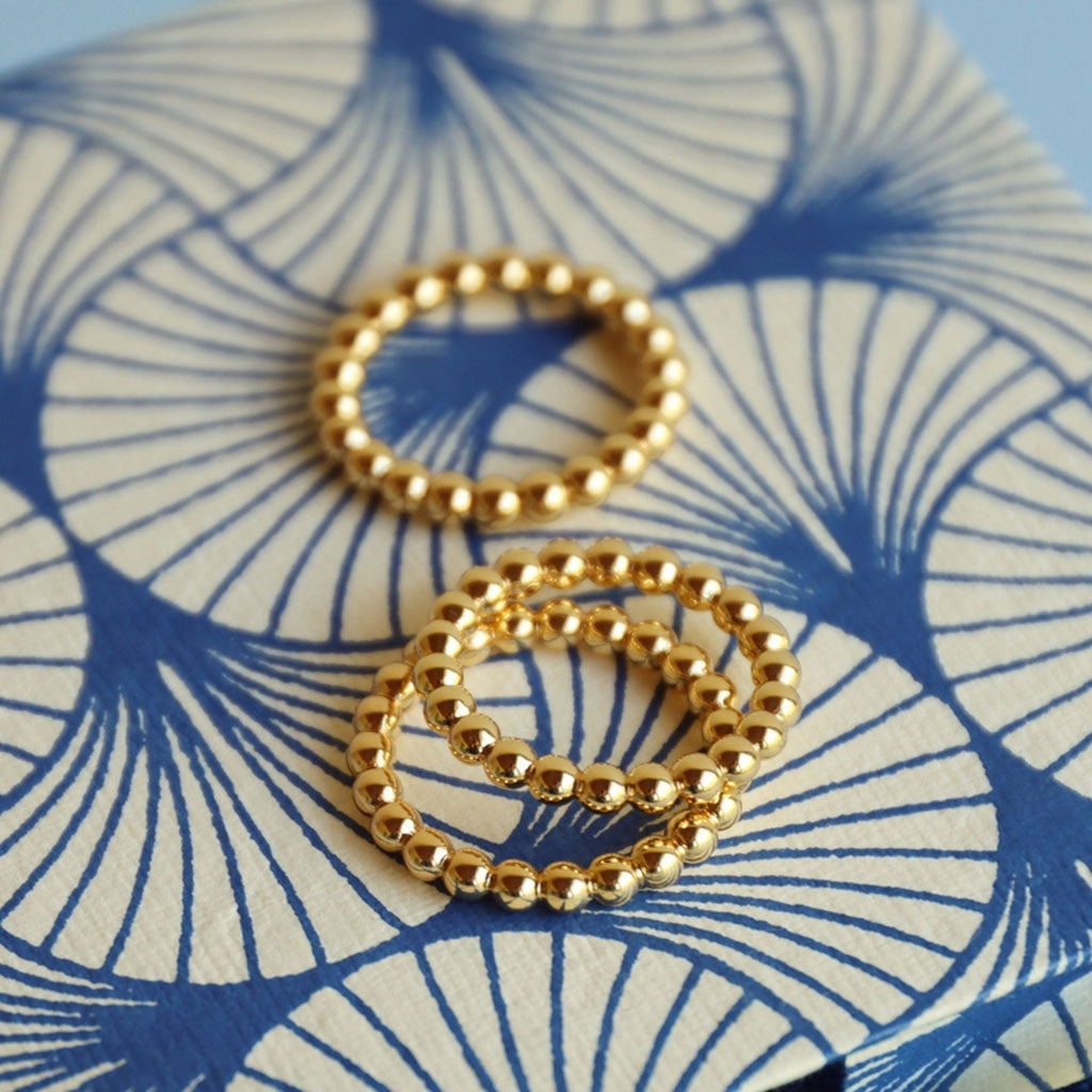 LULU Copenhagen Color Ball Ring Rings Forgyldt