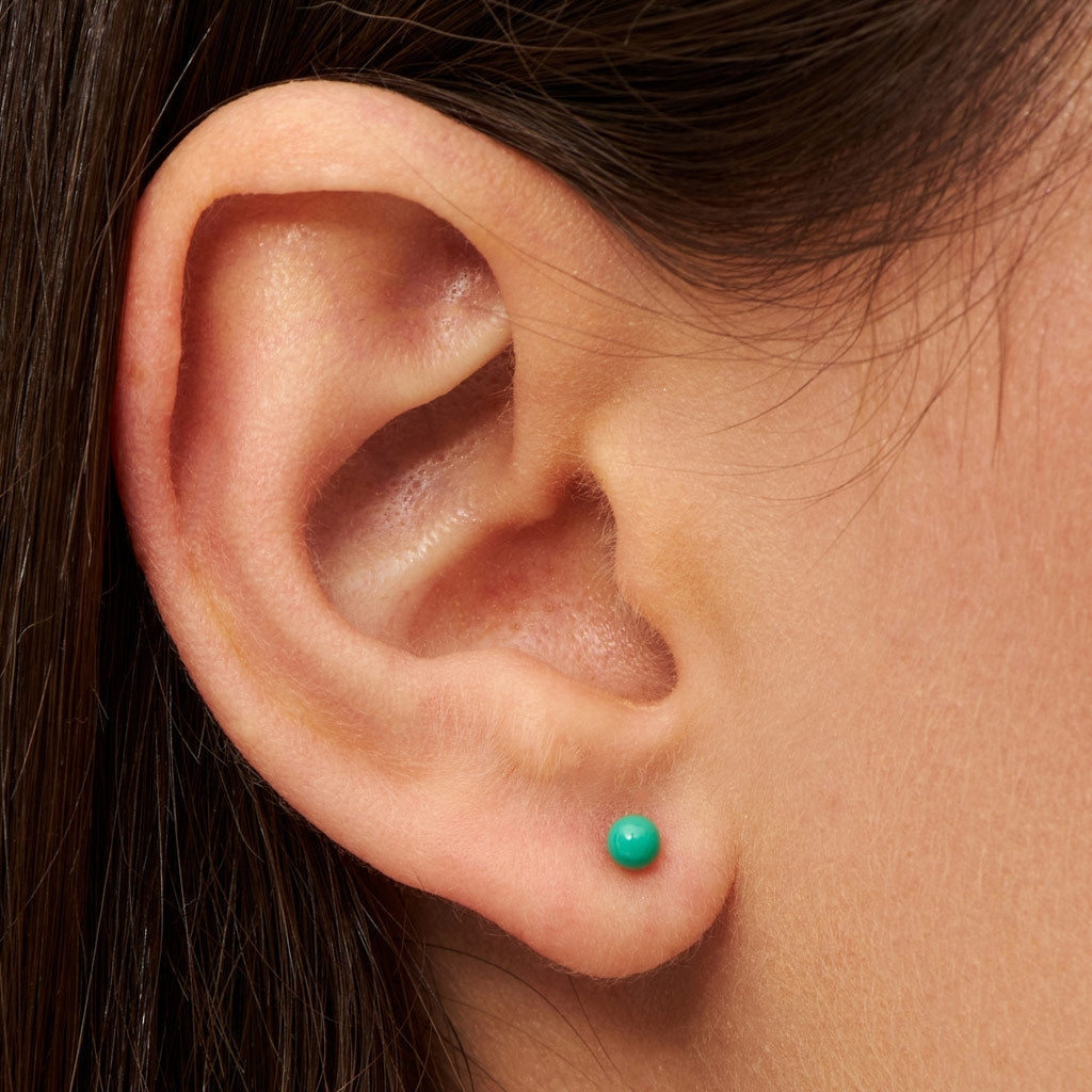 LULU Copenhagen Color Ball ørering 1 stk Ear stud, 1 pcs Lysegrøn