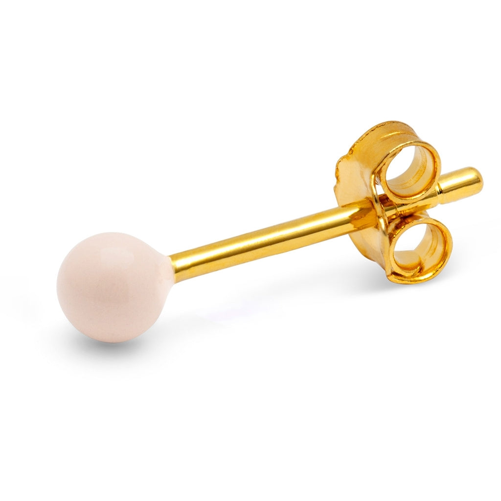 LULU Copenhagen Color Ball ørering 1 stk Ear stud, 1 pcs Dusty Peach
