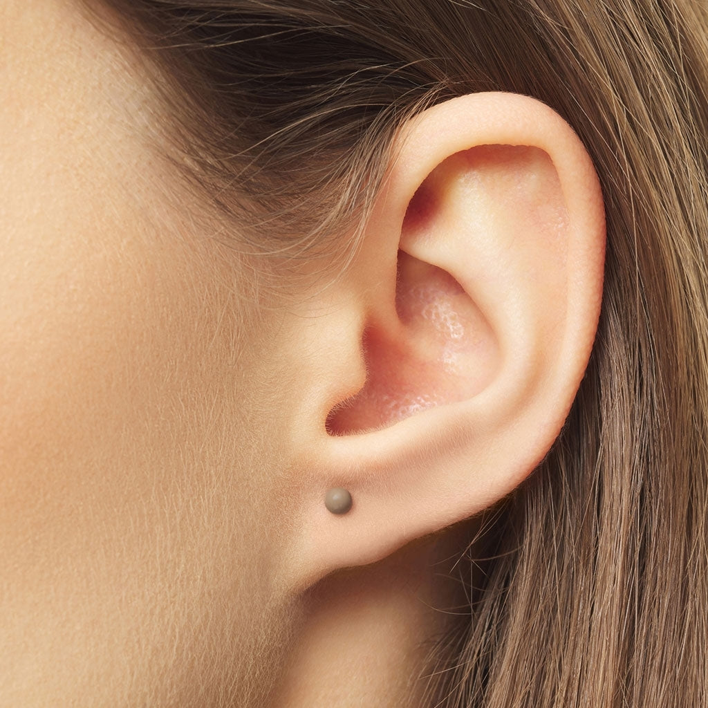 LULU Copenhagen Color Ball ørering 1 stk Ear stud, 1 pcs Mocha Mousse