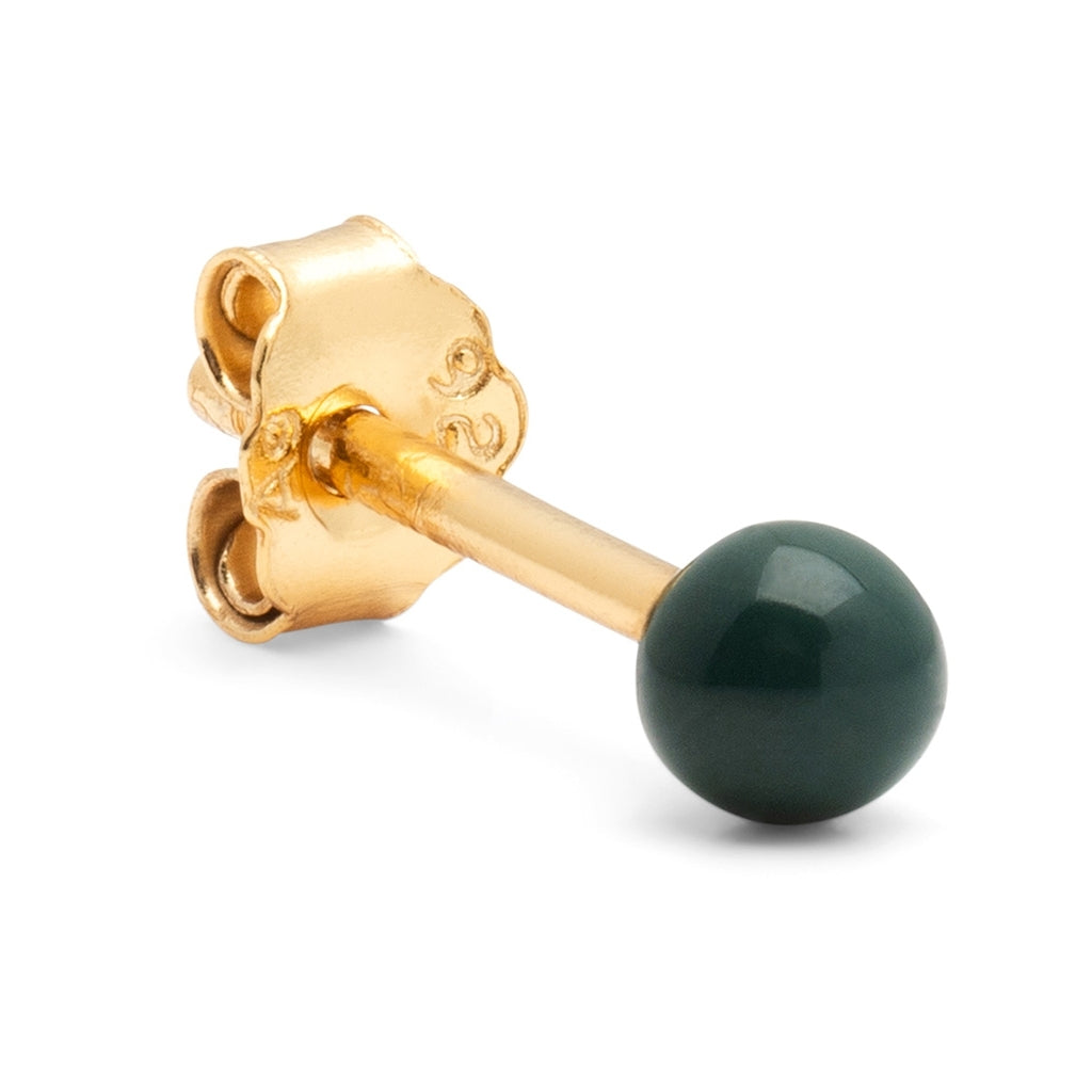 LULU Copenhagen Color Ball ørering 1 stk Ear stud, 1 pcs North Sea Green