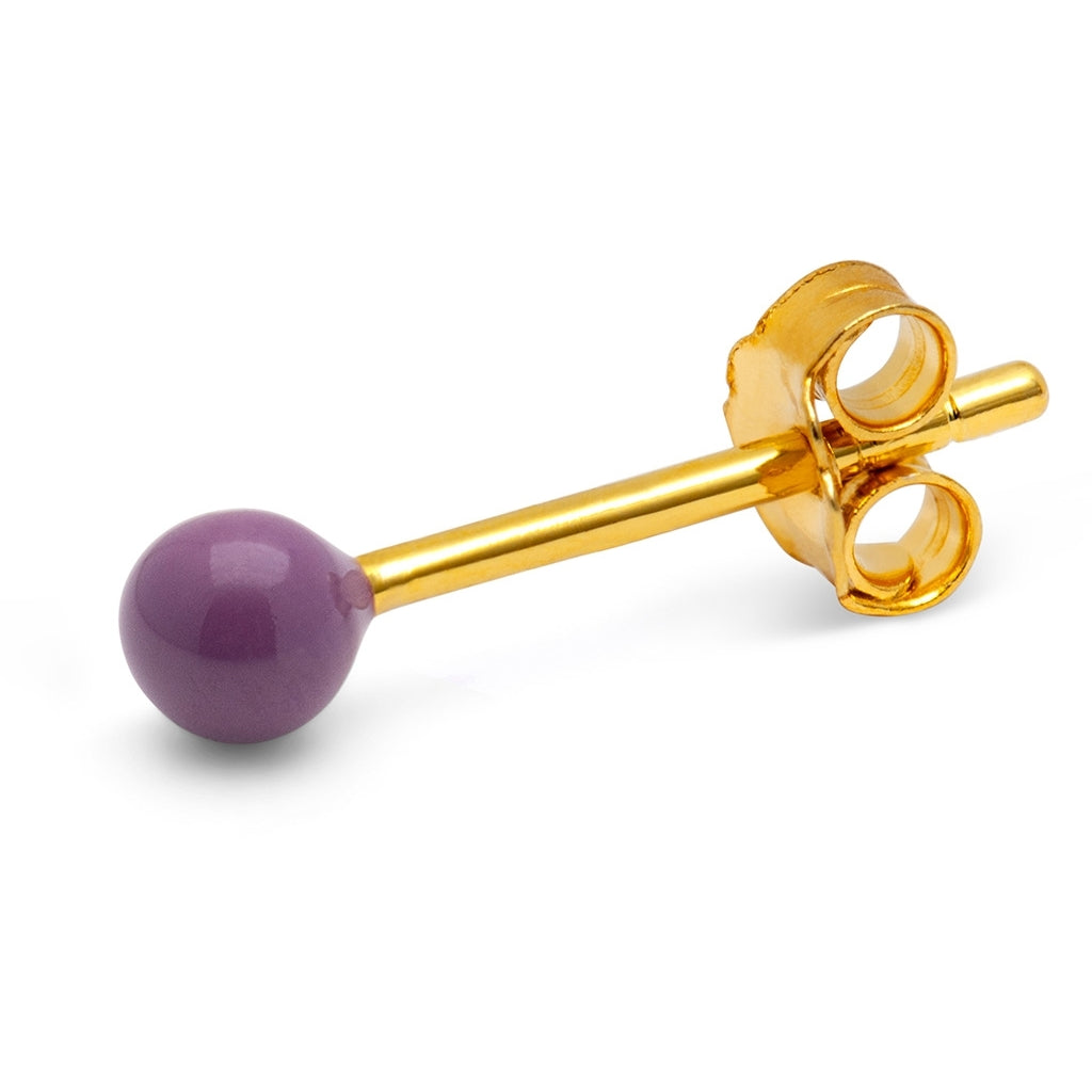 LULU Copenhagen Color Ball ørering 1 stk Ear stud, 1 pcs Purple Harvest