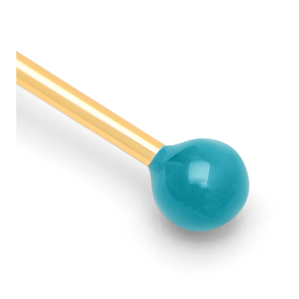 LULU Copenhagen Color Ball ørering 1 stk Ear stud, 1 pcs Retro Blue