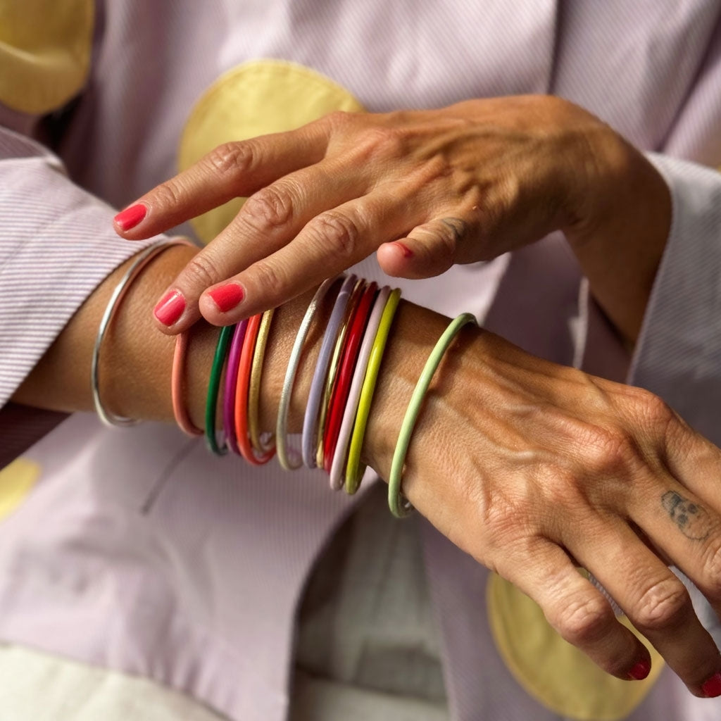 LULU Copenhagen Color Bangle Bracelets Grøn