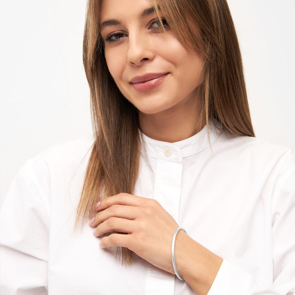 LULU Copenhagen Color Bangle børstet Bracelets Silver Plated