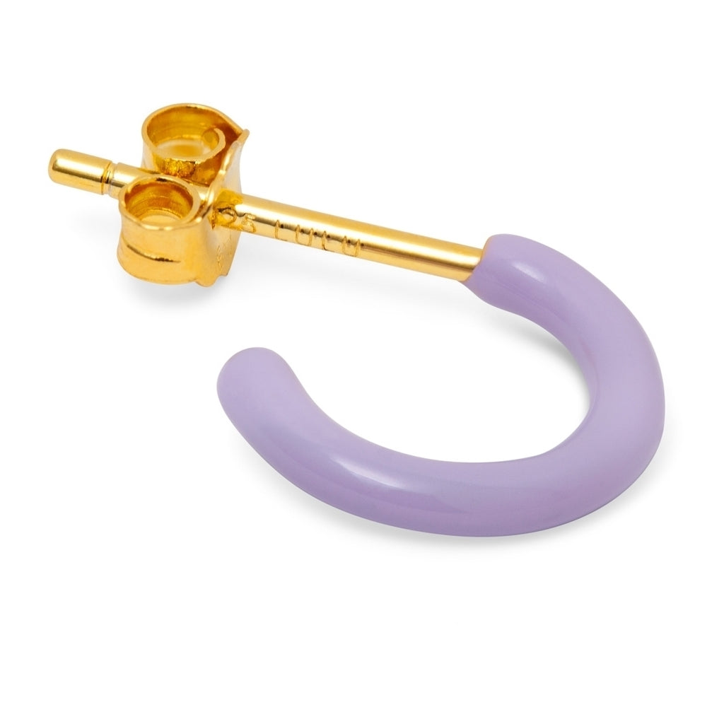 LULU Copenhagen Color Hoop 1 pcs - Box Ear stud, 1 pcs Lilla