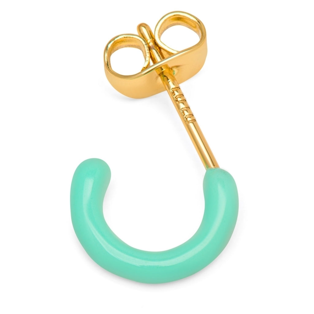 LULU Copenhagen Color Hoop 1 pcs - Box Ear stud, 1 pcs Mint