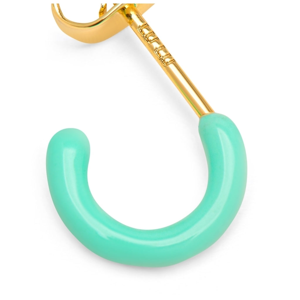 LULU Copenhagen Color Hoop 1 pcs - Box Ear stud, 1 pcs Mint