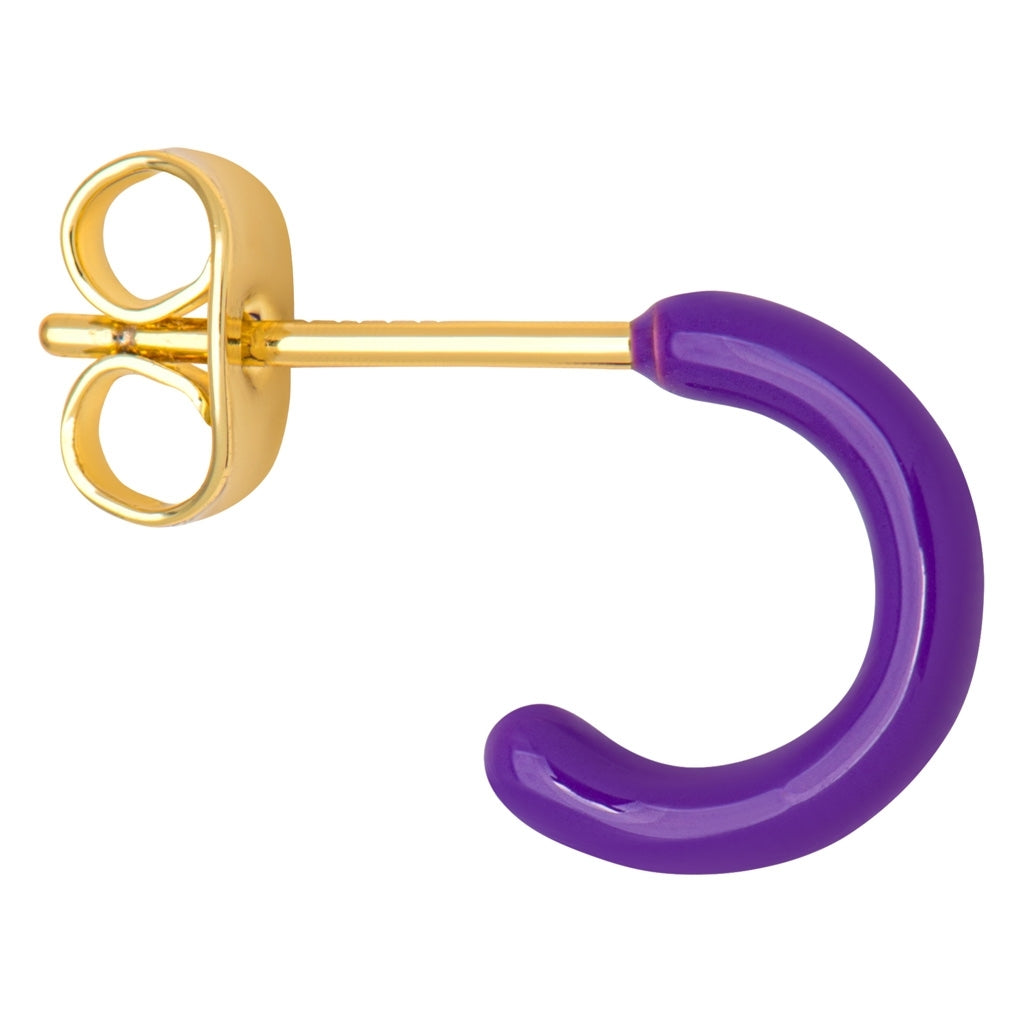 LULU Copenhagen Color Hoop 1 stk Hoops Deep Purple