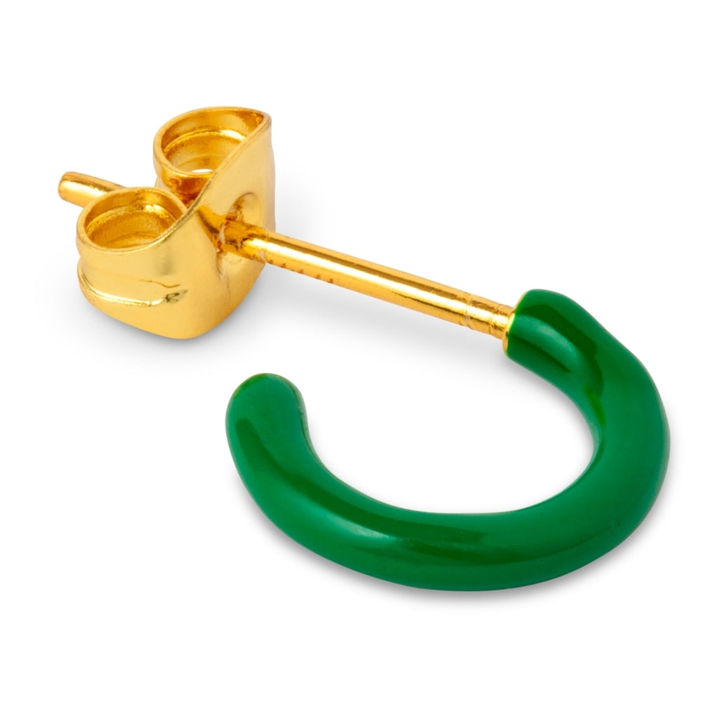 LULU Copenhagen Color Hoop 1 stk Hoops Grøn