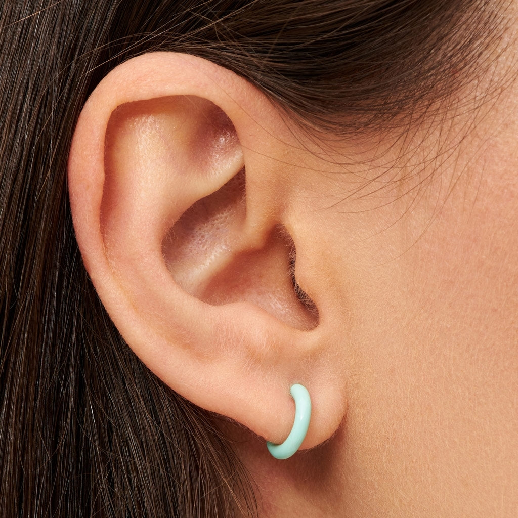 LULU Copenhagen Color Hoop 1 stk Hoops Mint