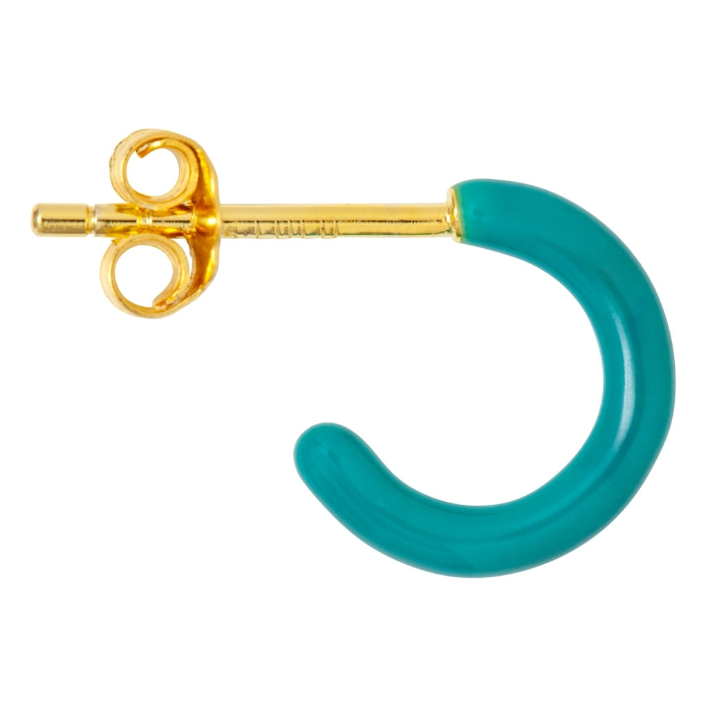 LULU Copenhagen Color Hoop 1 stk Hoops Petrolium