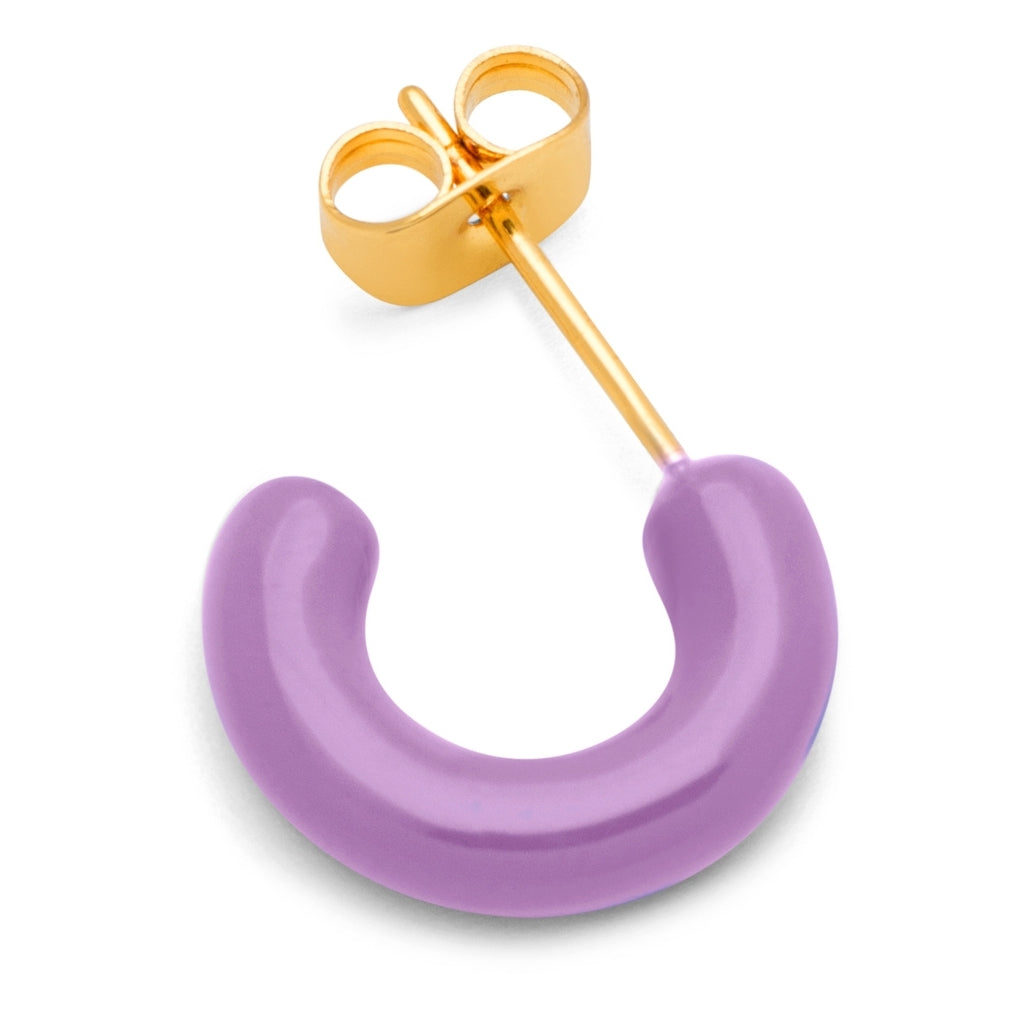 LULU Copenhagen Color Hoops Chunky Par Hoops Lilla