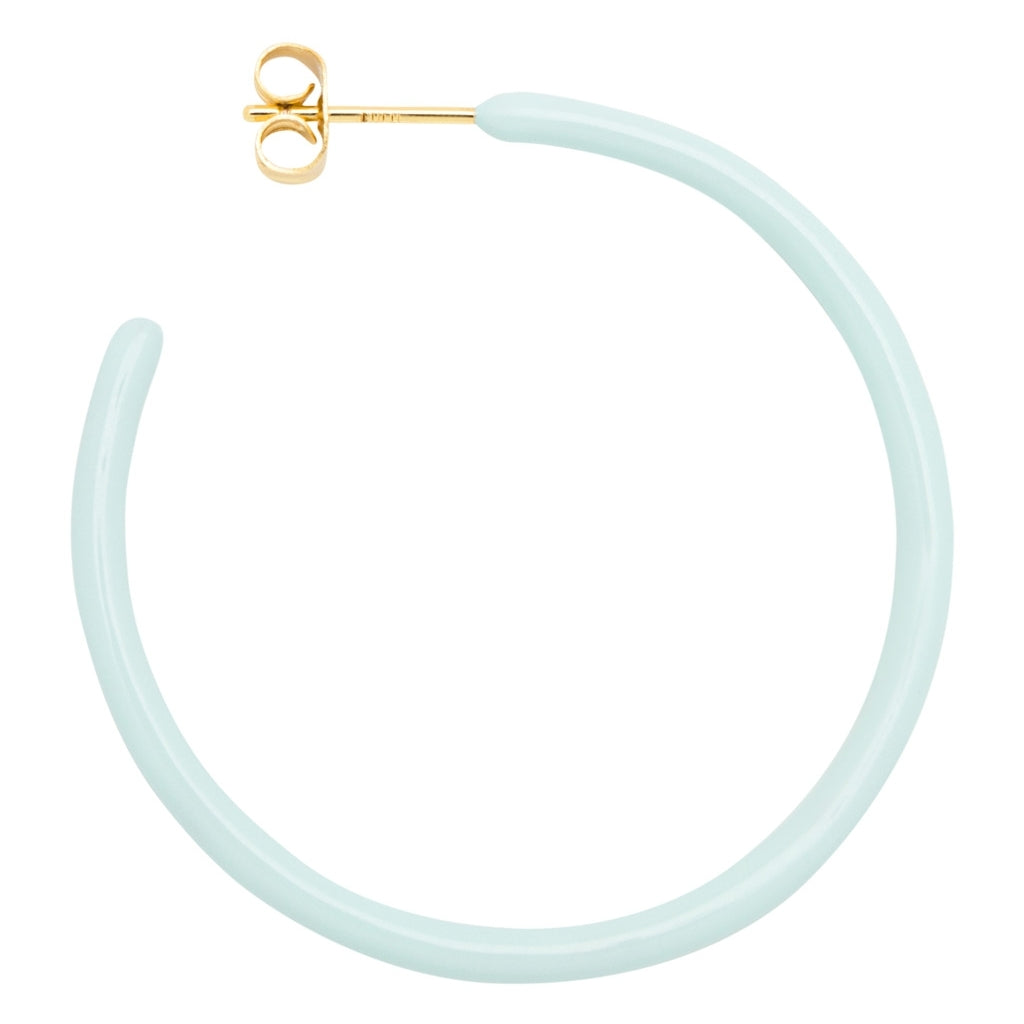 LULU Copenhagen Color Hoops Large par Hoops Mint