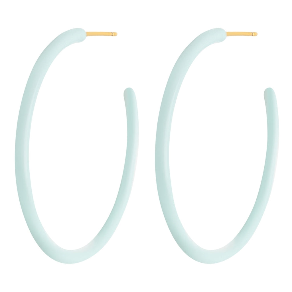 LULU Copenhagen Color Hoops Large par Hoops Mint