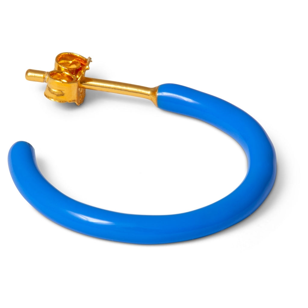 LULU Copenhagen Color Hoops Medium par Hoops Blå