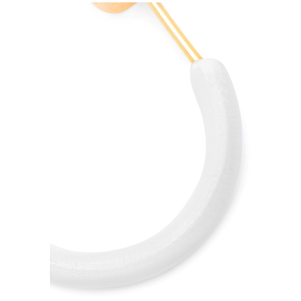 LULU Copenhagen Color Hoops Medium par Hoops Hvid
