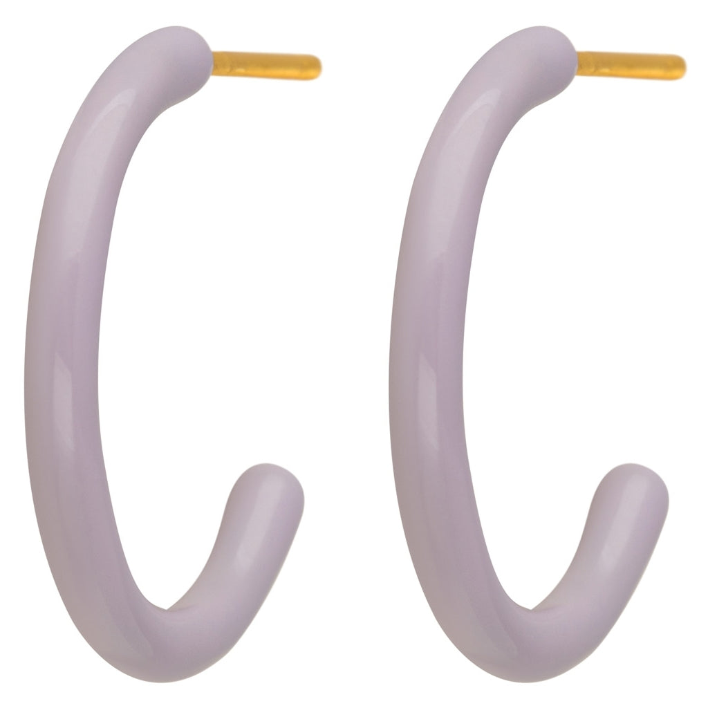 LULU Copenhagen Color Hoops Medium par Hoops Lilla