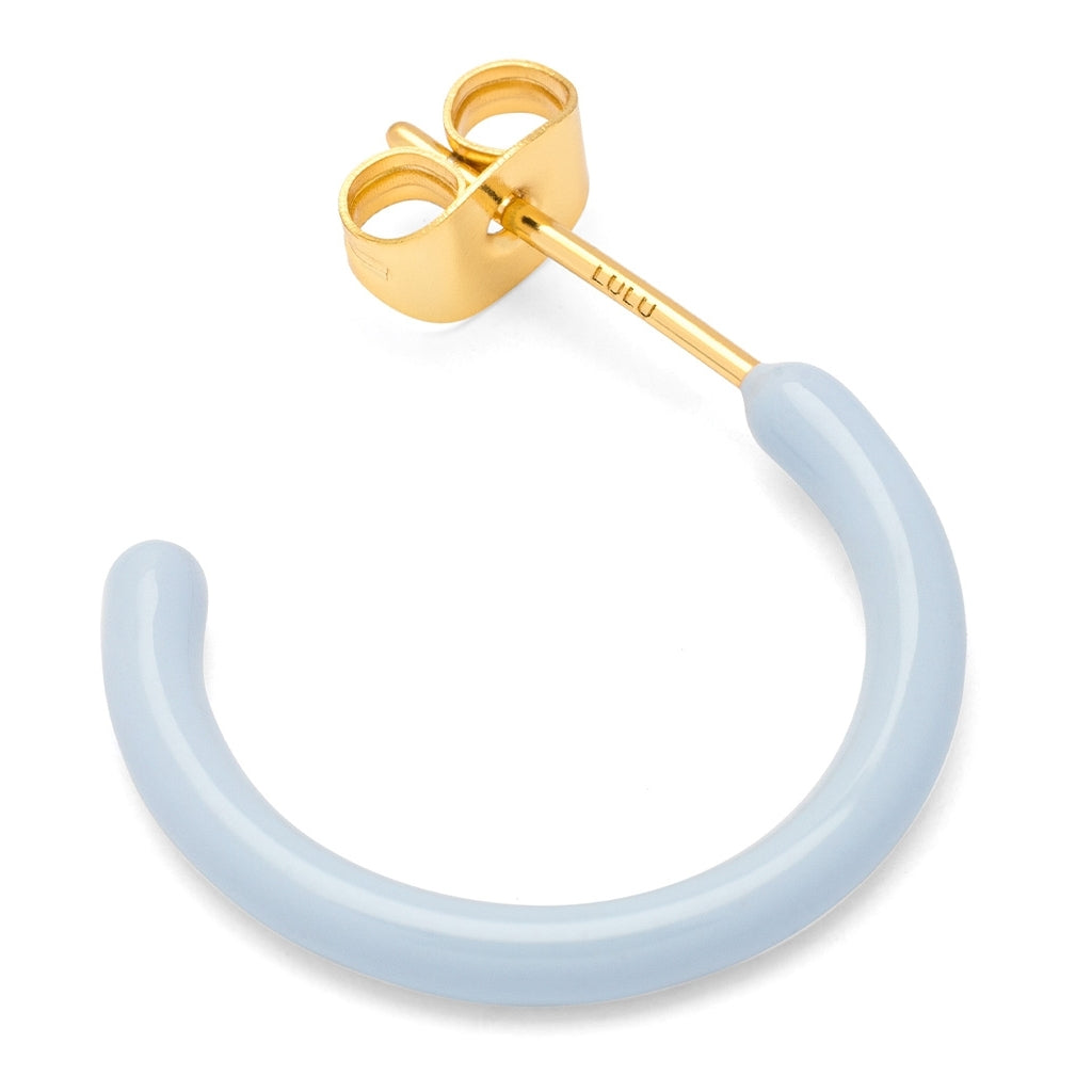 LULU Copenhagen Color Hoops Medium par Hoops Skyride Blue