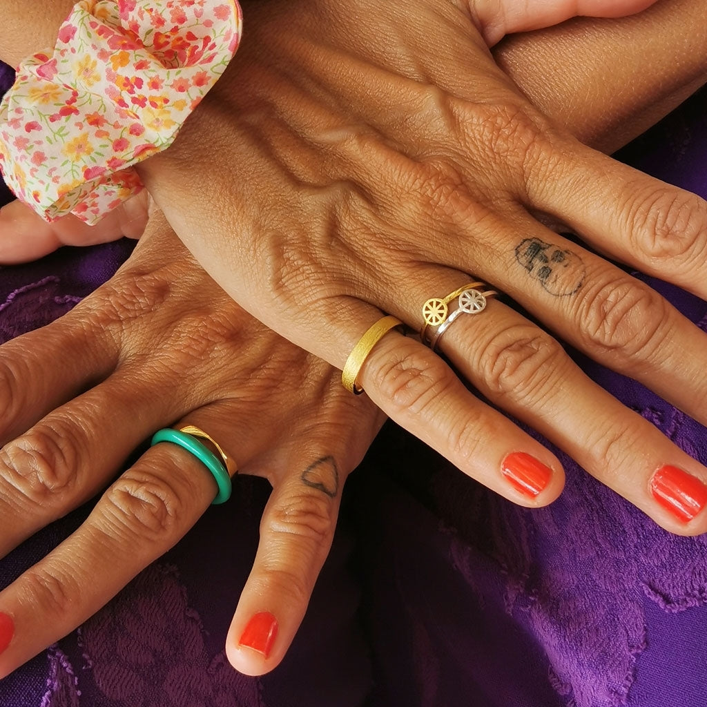 LULU Copenhagen Color Ring Rings Lysegrøn